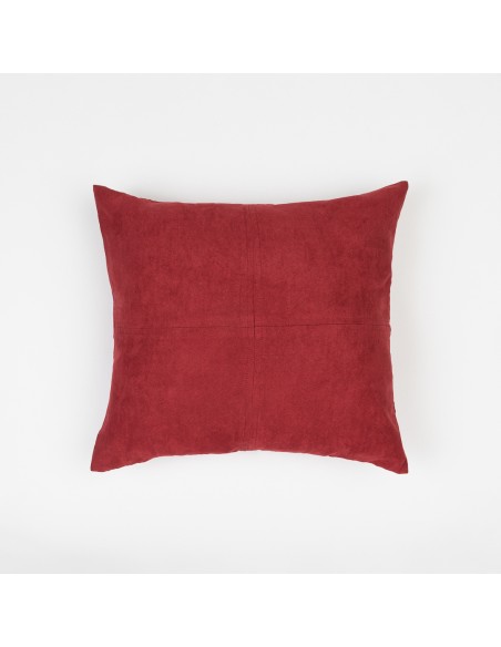 Cojín cuadrante Ante liso - funda + relleno
