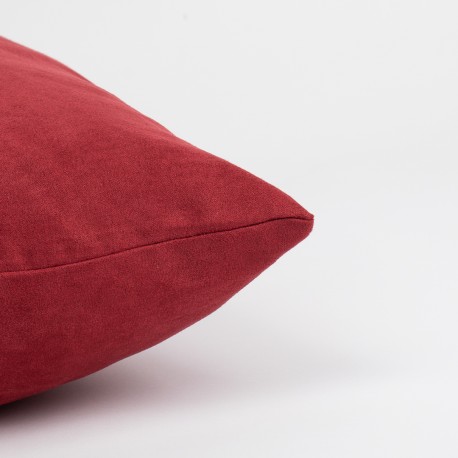 Cojín cuadrante Ante liso - funda + relleno
