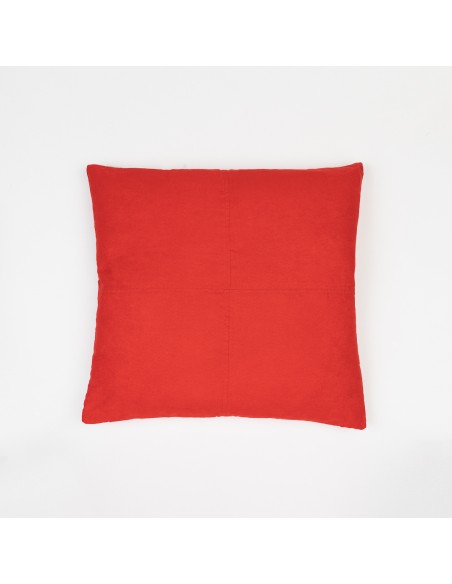 Cojín cuadrante Ante liso - funda + relleno