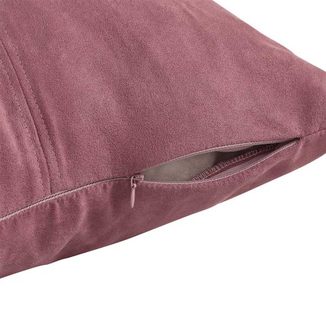 Cojín cuadrante Ante liso - funda + relleno