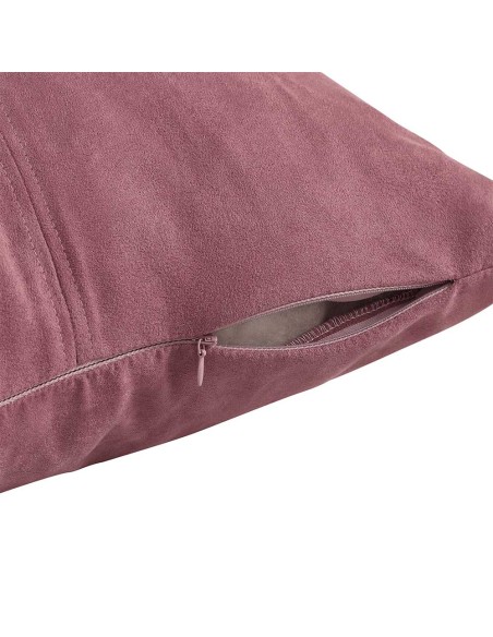 Cojín cuadrante Ante liso - funda + relleno