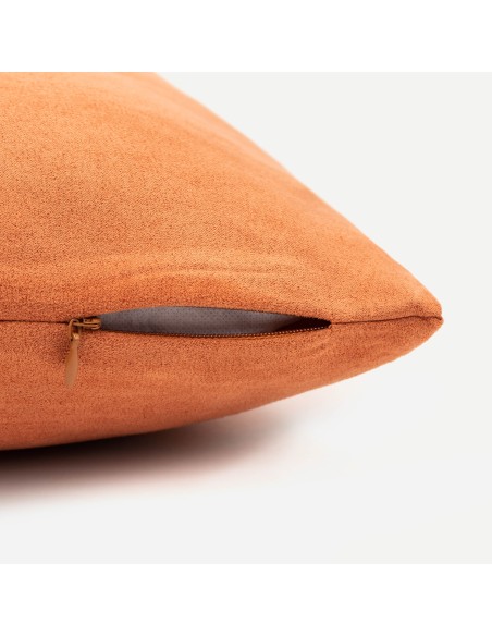 Cojín cuadrante Ante liso - funda + relleno