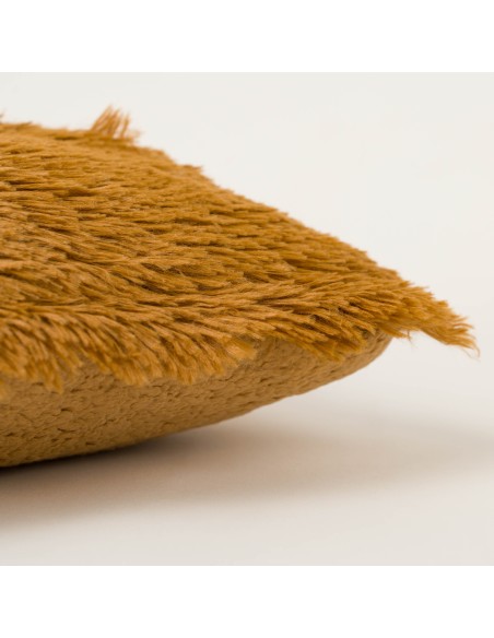 Cojín cuadrante pelo sherpa liso 45x45