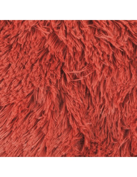 Cojín cuadrante pelo sherpa liso 45x45