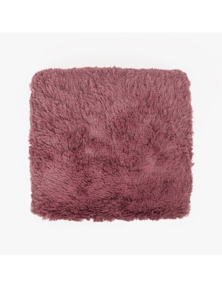 Cojín cuadrante pelo sherpa liso 45x45
