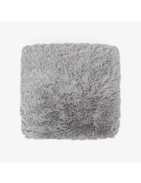 Cojín cuadrante pelo sherpa liso 45x45