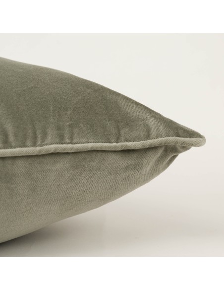 Cojín cuadrante terciopelo algodón liso - funda + relleno