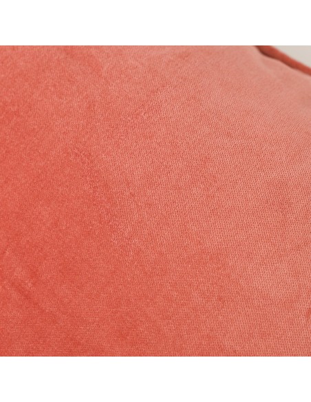 Cojín cuadrante terciopelo algodón liso - funda + relleno