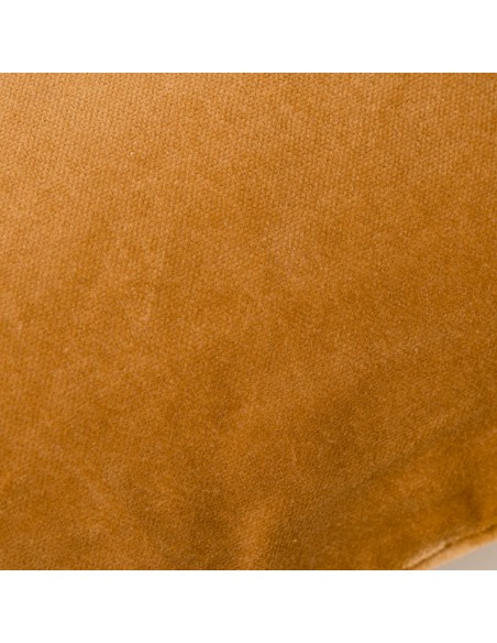 Cojín cuadrante terciopelo algodón liso - funda + relleno