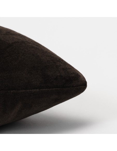 Cojín cuadrante terciopelo algodón liso - funda + relleno