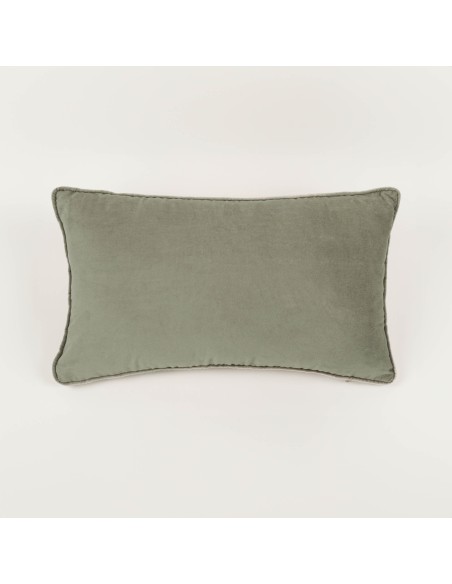 Cojín rectangular 30x50 terciopelo algodón liso - funda + relleno
