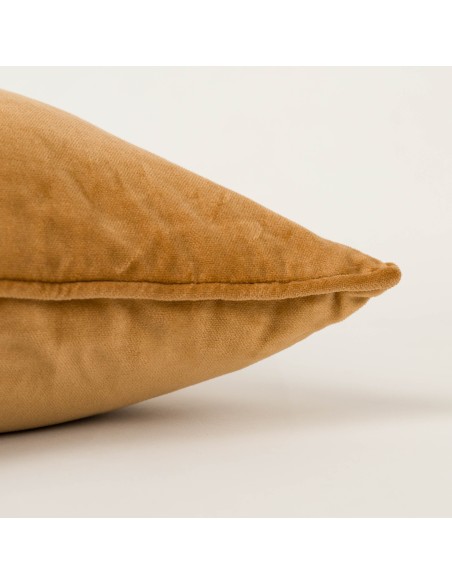 Cojín rectangular 30x50 terciopelo algodón liso - funda + relleno