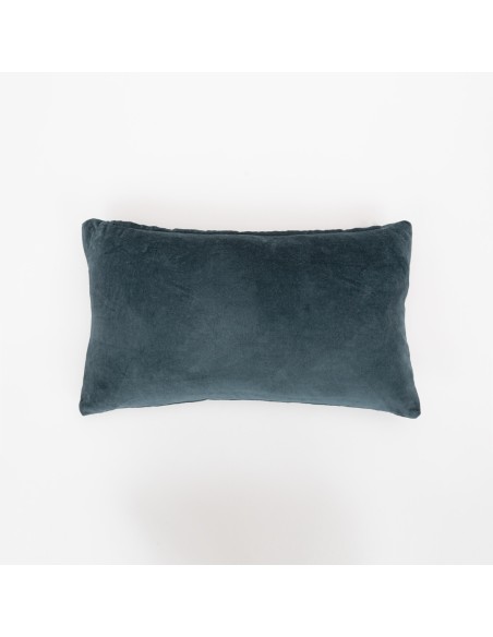 Cojín rectangular 30x50 terciopelo algodón liso - funda + relleno