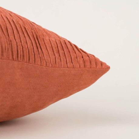 Cojín cuadrante New Traza Ante liso 50x50 - funda + relleno