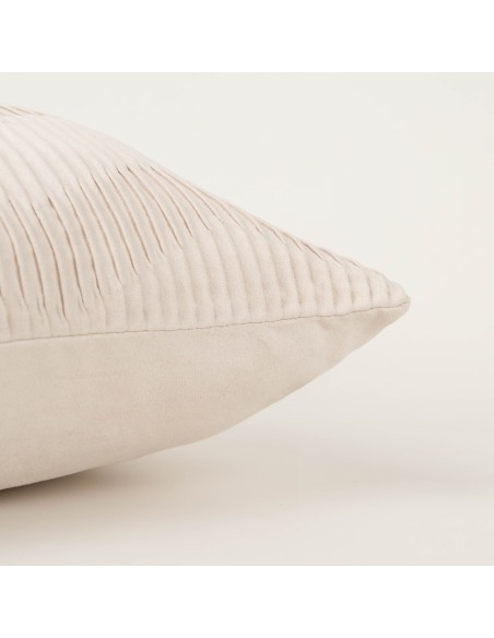 Cojín cuadrante New Traza Ante liso 50x50 - funda + relleno