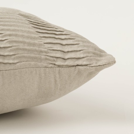 Cojín cuadrante New Traza Ante liso 50x50 - funda + relleno