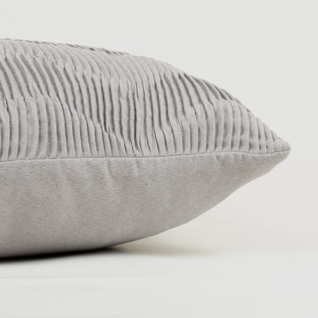 Cojín cuadrante New Traza Ante liso 50x50 - funda + relleno