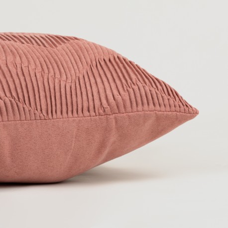 Cojín cuadrante New Traza Ante liso 50x50 - funda + relleno