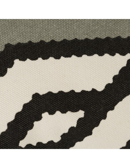 Cojín cuadrante algodón Diamante bicolor liso 45x45 - funda + relleno