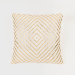 Cojín cuadrante algodón Diamante liso 45x45 - funda + relleno