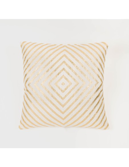Cojín cuadrante algodón Diamante liso 45x45 - funda + relleno