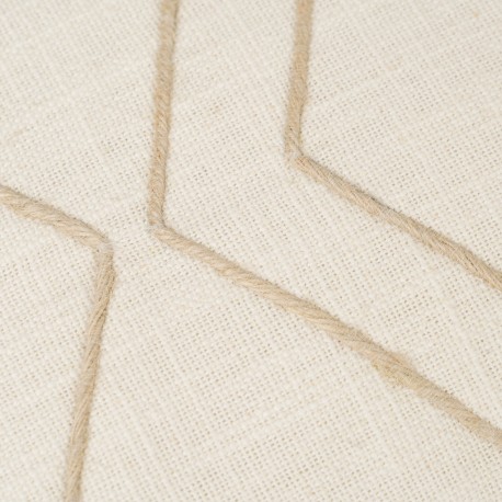 Cojín cuadrante algodón Zig liso 45x45 - funda + relleno