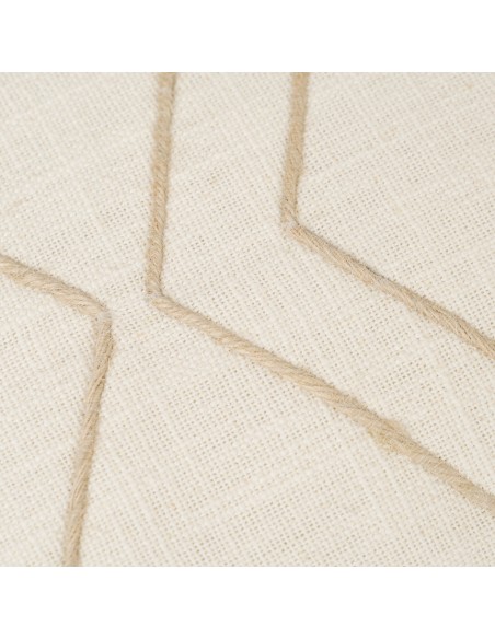 Cojín cuadrante algodón Zig liso 45x45 - funda + relleno