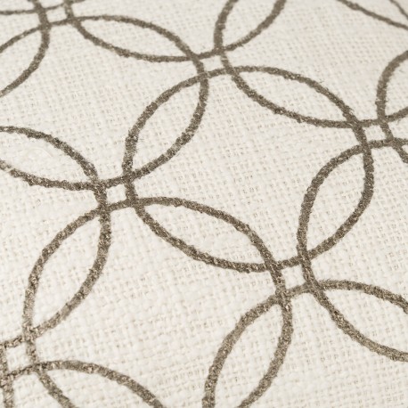 Cojín cuadrante algodón Circulo liso 45x45 - funda + relleno