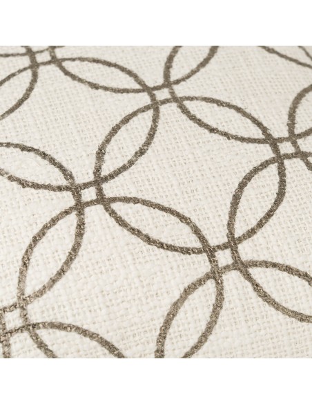 Cojín cuadrante algodón Circulo liso 45x45 - funda + relleno