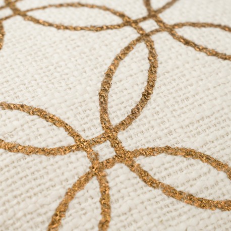 Cojín cuadrante algodón Circulo liso 45x45 - funda + relleno