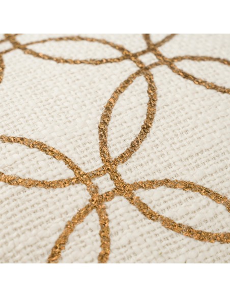 Cojín cuadrante algodón Circulo liso 45x45 - funda + relleno