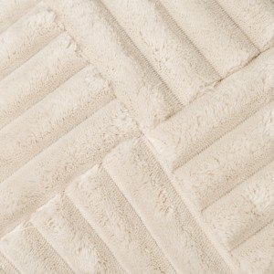 Cojín cuadrante Pana pelo cruzado liso 45x45 - funda + relleno 2