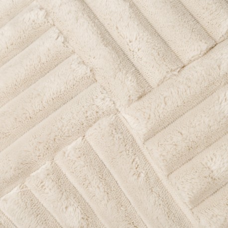 Cojín cuadrante Pana pelo cruzado liso 45x45 - funda + relleno