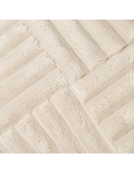 Cojín cuadrante Pana pelo cruzado liso 45x45 - funda + relleno