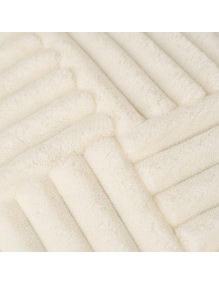 Cojín cuadrante Pana pelo cruzado liso 45x45 - funda + relleno