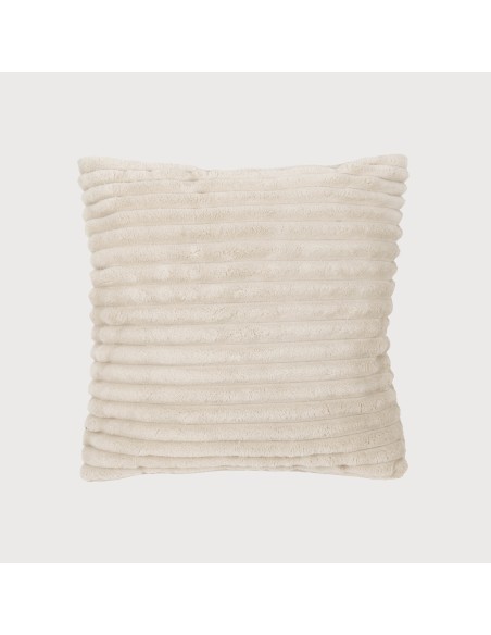 Cojín cuadrante Pana pelo Raya liso 45x45 - funda + relleno