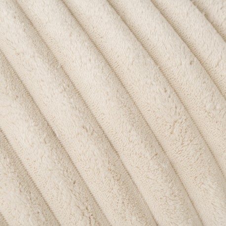 Cojín cuadrante Pana pelo Raya liso 45x45 - funda + relleno