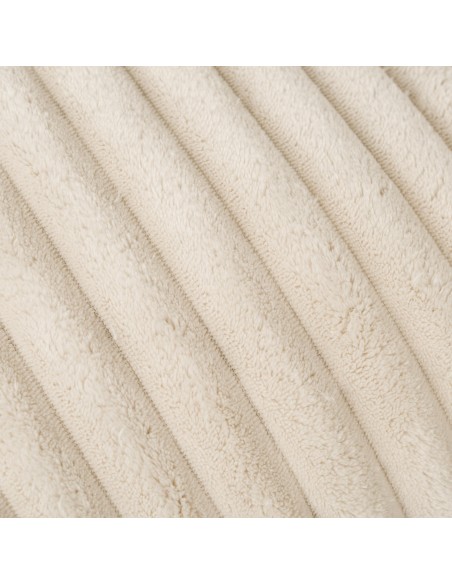 Cojín cuadrante Pana pelo Raya liso 45x45 - funda + relleno
