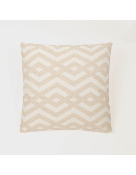 Cojín cuadrante antimanchas Nela liso 50x50 - funda + relleno