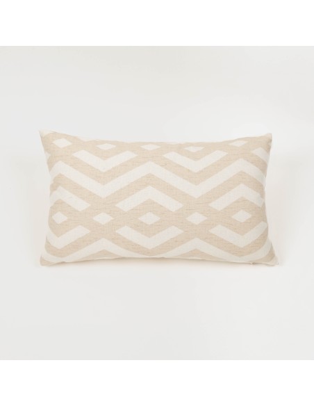 Cojín rectangular antimanchas 30x50  Nela liso - funda + relleno