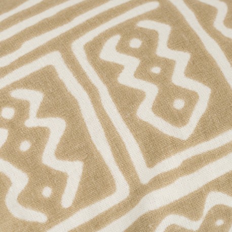 Cojín cuadrante antimanchas Vinuesa arena 50x50 - funda + relleno