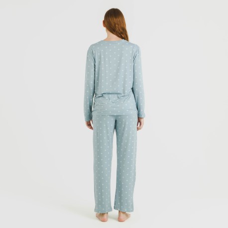 Pijama largo mujer soft Embera indigo