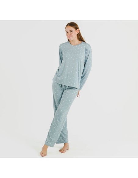 Pijama largo mujer soft Embera indigo