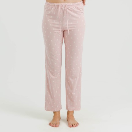 Pijama largo mujer soft Baby rosa palo