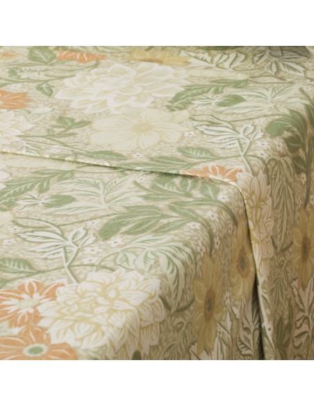 Juego de sábanas franela Clementina verde