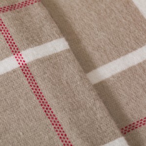 Juego de sábanas franela Cuadro Camel topo 2