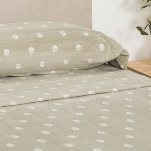 Juego de sábanas coralina Baby verde caceria