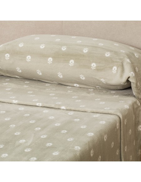 Juego de sábanas coralina Baby verde caceria