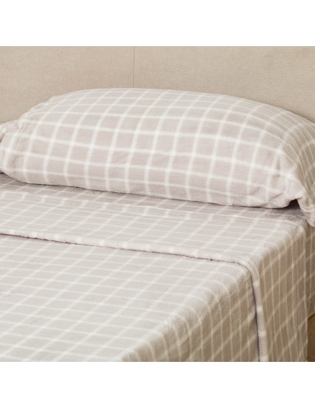 Juego de sábanas coralina Cuadro Roberto gris