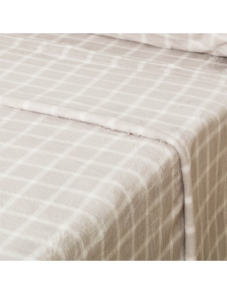 Juego de sábanas coralina Cuadro Roberto gris